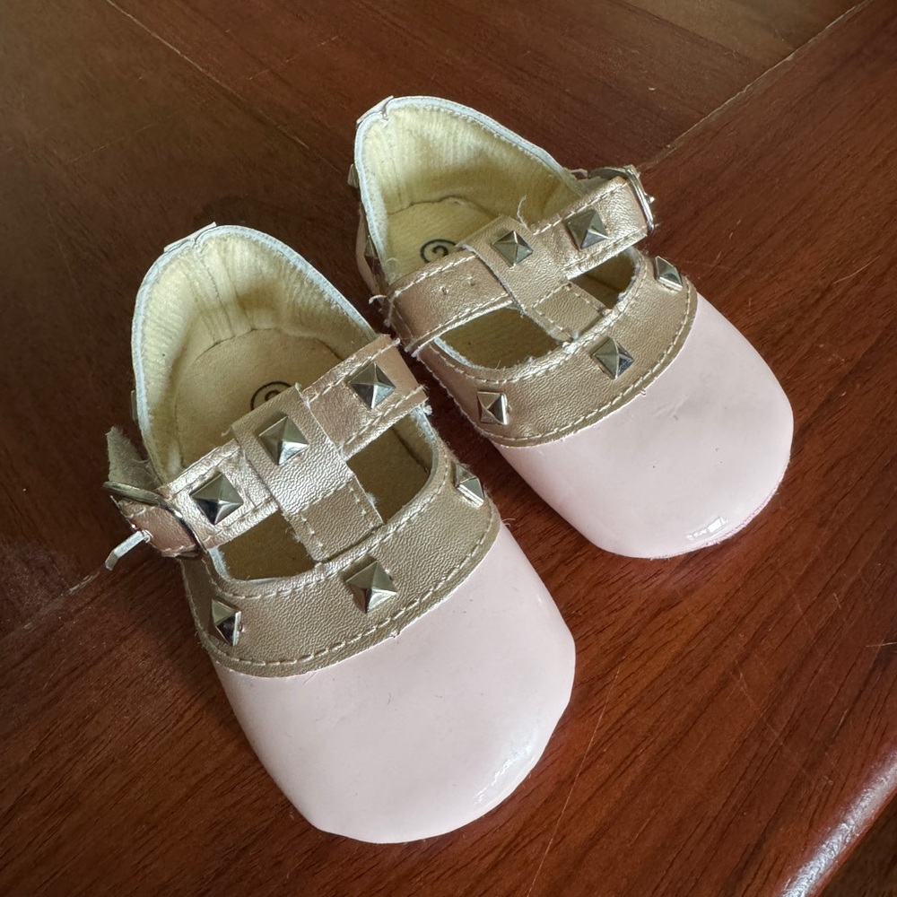 Studded Pink shoes for baby